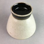 Japanese Ceramic Sake Cup Guinomi Sakazuki Vtg Pottery Leaf Design TC158