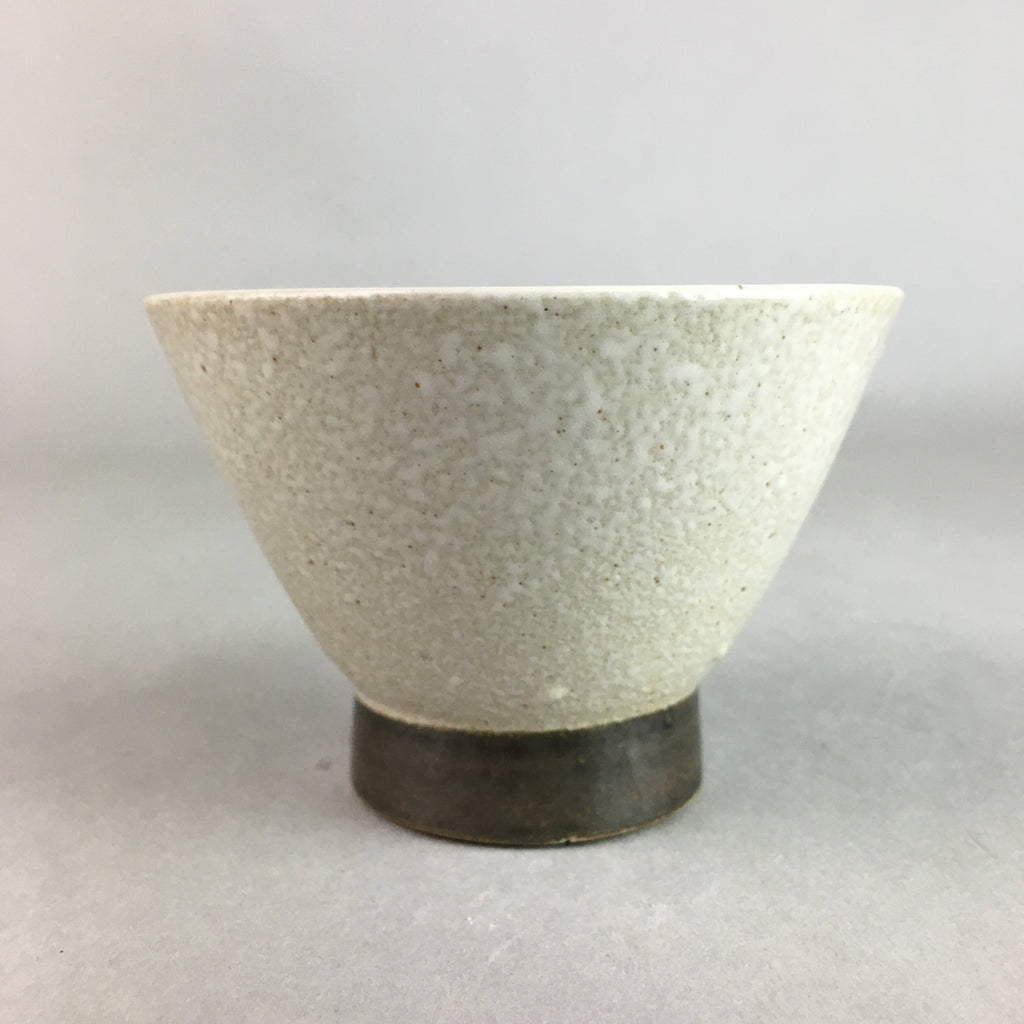 Japanese Ceramic Sake Cup Guinomi Sakazuki Vtg Pottery Leaf Design TC159