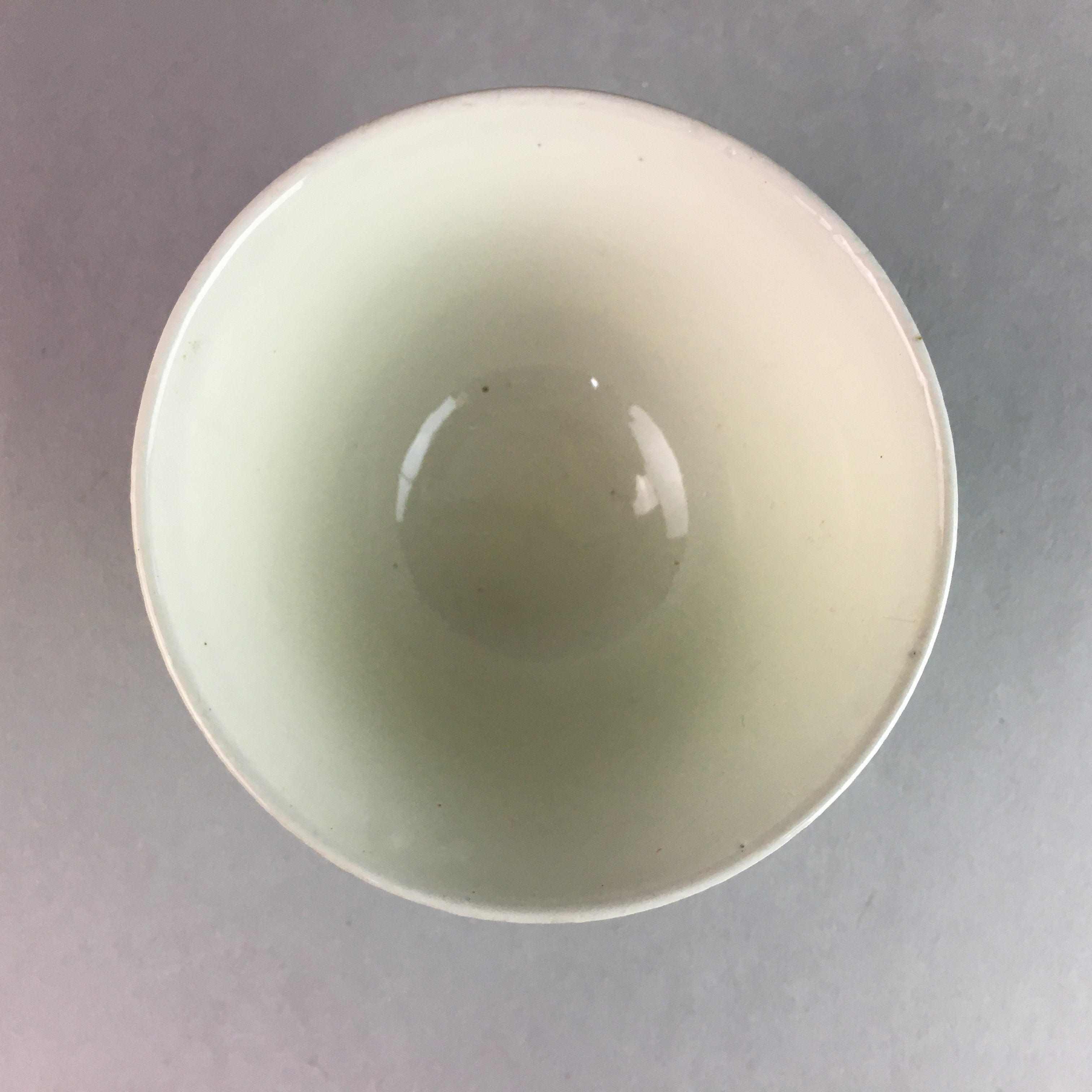 Japanese Ceramic Sake Cup Guinomi Sakazuki Vtg Pottery Leaf Design TC159