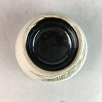 Japanese Ceramic Sake Cup Guinomi Sakazuki Vtg Pottery Leaf Design TC159