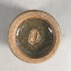Japanese Ceramic Sake Cup Guinomi Sakazuki Vtg Pottery White Rough GU814