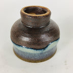 Japanese Ceramic Sake Cup Hagi Ware Vtg Guinomi Ochoko Blue Glaze GU897