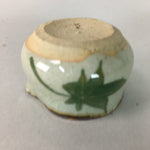 Japanese Ceramic Sake Cup Lipped Guinomi Sakazuki Vtg Pottery Gray GU719