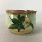 Japanese Ceramic Sake Cup Lipped Guinomi Sakazuki Vtg Pottery Gray GU727