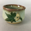 Japanese Ceramic Sake Cup Lipped Guinomi Sakazuki Vtg Pottery Gray GU727