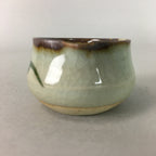 Japanese Ceramic Sake Cup Lipped Guinomi Sakazuki Vtg Pottery Gray GU729