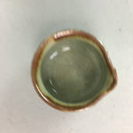 Japanese Ceramic Sake Cup Lipped Guinomi Sakazuki Vtg Pottery Gray GU732