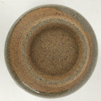 Japanese Ceramic Sake Cup Mino Ware Vtg Guinomi Ochoko Green Glaze GU904