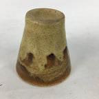 Japanese Ceramic Sake Cup Pottery Guinomi Sakazuki Ochoko Brown Drip Glaze G1