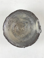 Japanese Ceramic Sake Cup Vtg Gray White Glaze Guinomi Ochoko Sakazuki G70