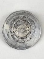 Japanese Ceramic Sake Cup Vtg Gray White Glaze Guinomi Ochoko Sakazuki G70