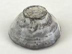 Japanese Ceramic Sake Cup Vtg Gray White Glaze Guinomi Ochoko Sakazuki G70