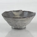 Japanese Ceramic Sake Cup Vtg Gray White Glaze Guinomi Ochoko Sakazuki G70