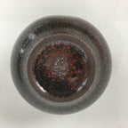 Japanese Ceramic Sake Cup Vtg Guinomi Ochoko Brown White Pottery GU972