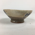 Japanese Ceramic Sake Cup Vtg Guinomi Sakazuki Ochoko Kanji Design GU982
