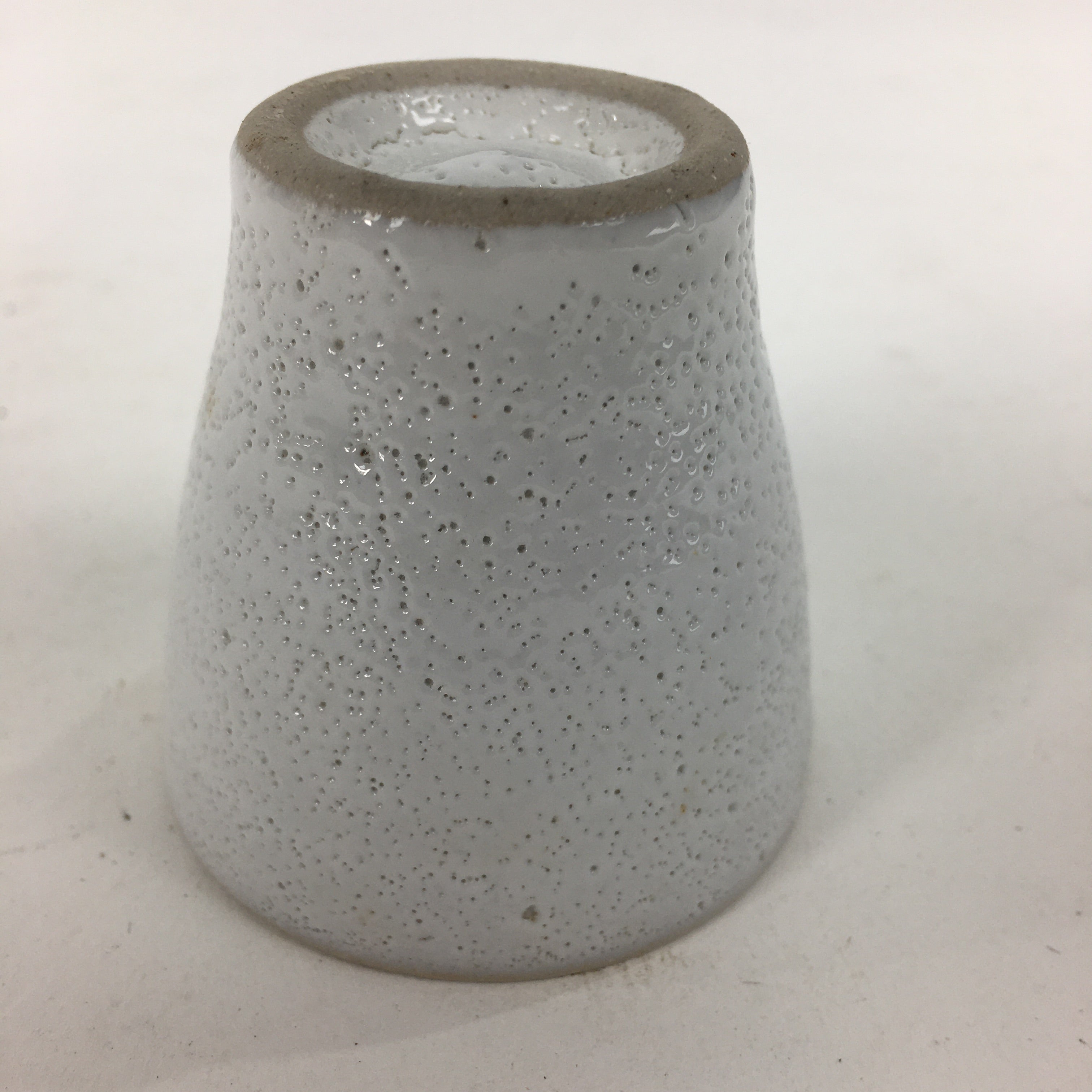Japanese Ceramic Sake Cup Vtg Guinomi Sakazuki Ochoko Kanji Design GU990