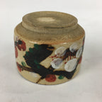Japanese Ceramic Sake Cup Vtg Hand drawn Guinomi Sakazuki Ochoko Plum Blossom G7
