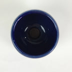 Japanese Ceramic Sake Cup Vtg Pottery Blue Glaze Guinomi Ochoko G49