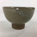 Japanese Ceramic Sake Cup Vtg Pottery Gray Color Guinomi Ochoko G40