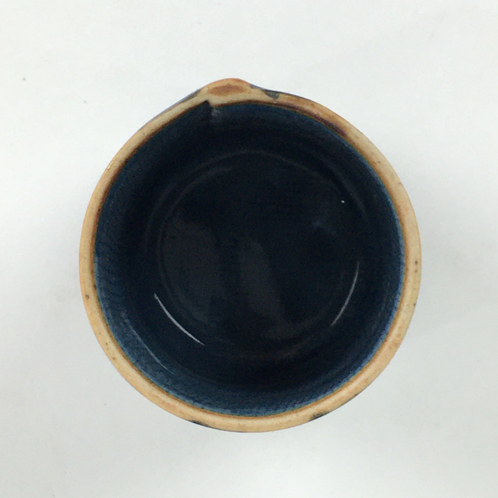 Japanese Ceramic Sake Cup Vtg Pottery Guinomi Ochoko Plum Blossom G55