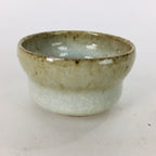 Japanese Ceramic Sake Cup Vtg Pottery Guinomi Ochoko White Glaze GU915