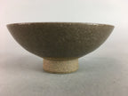 Japanese Ceramic Sake Cup Vtg Pottery Kanji Dot Design Guinomi Sakazuki GU469