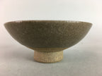 Japanese Ceramic Sake Cup Vtg Pottery Kanji Dot Design Guinomi Sakazuki GU469