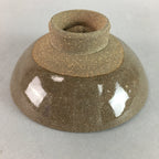 Japanese Ceramic Sake Cup Vtg Pottery Kanji Dot Design Guinomi Sakazuki GU469