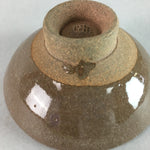 Japanese Ceramic Sake Cup Vtg Pottery Kanji Dot Design Guinomi Sakazuki GU471