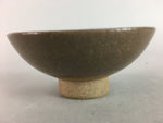 Japanese Ceramic Sake Cup Vtg Pottery Kanji Dot Design Guinomi Sakazuki GU471