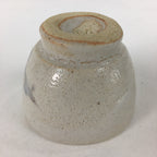 Japanese Ceramic Sake Cup Vtg Pottery Shino White Glaze Guinomi Ochoko G32