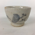 Japanese Ceramic Sake Cup Vtg Pottery Shino White Glaze Guinomi Ochoko G32