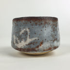 Japanese Ceramic Sake Cup Vtg Pottery White Glaze Guinomi Ochoko G47