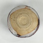 Japanese Ceramic Sake Cup Vtg Pottery White Glaze Guinomi Ochoko G47