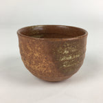 Japanese Ceramic Sake Cup Vtg Pottery Yakimono Guinomi Ochoko Brown G51