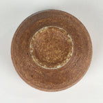 Japanese Ceramic Sake Cup Vtg Pottery Yakimono Guinomi Ochoko Brown G51