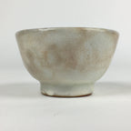 Japanese Ceramic Sake Cup Vtg Pottery Yakimono Guinomi Ochoko White G53