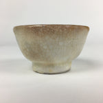 Japanese Ceramic Sake Cup Vtg Pottery Yakimono Guinomi Ochoko White G54