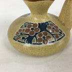 Japanese Ceramic Sake Warming Bottle Vtg Pottery Brown Yakimono TS324