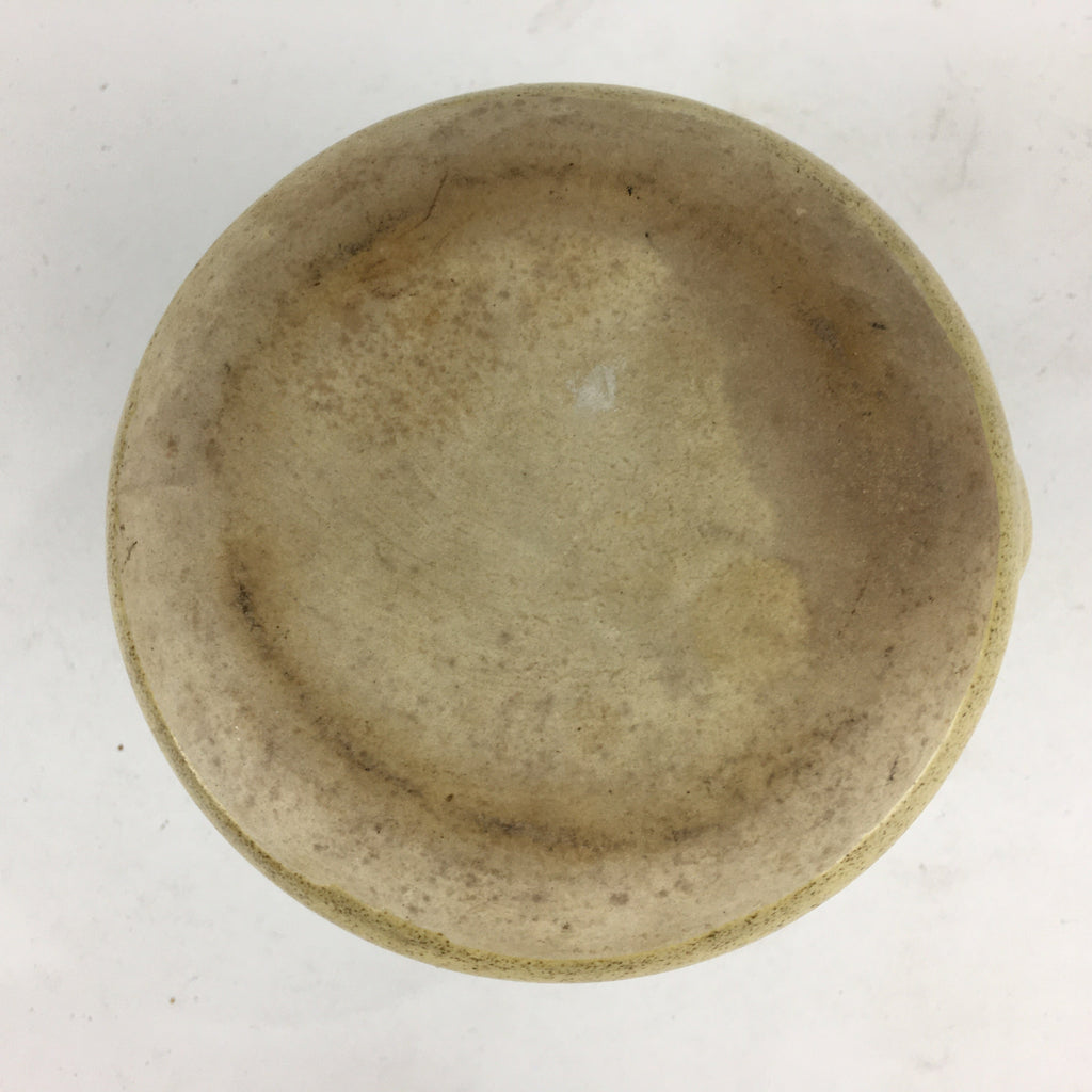 Japanese Ceramic Sake Warming Bottle Vtg Pottery Brown Yakimono TS324