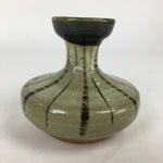 Japanese Ceramic Sake Warming Bottle Vtg Pottery Brown Yakimono TS345