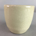 Japanese Ceramic Satsuma Sake Cup Guinomi Sakazuki Vtg Crackle Pottery GU577