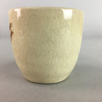 Japanese Ceramic Satsuma Sake Cup Guinomi Sakazuki Vtg Crackle Pottery GU578