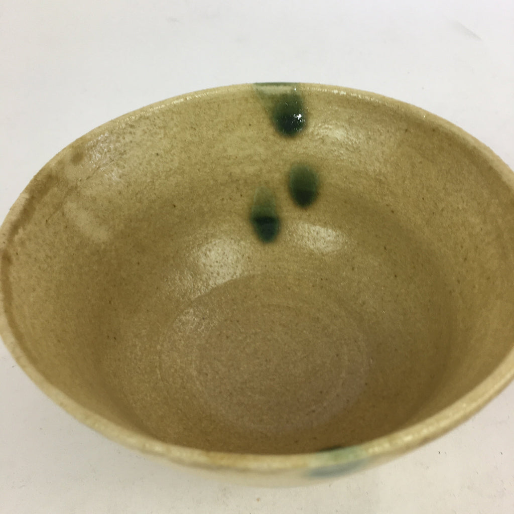Japanese Ceramic Seto Ware Tea Ceremony Bowl Vtg Kiseto Ware Chawan GTB770