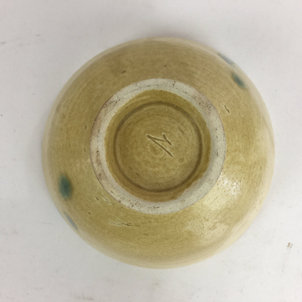 Japanese Ceramic Seto Ware Tea Ceremony Bowl Vtg Kiseto Ware Chawan GTB770