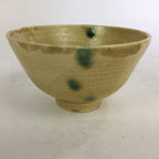 Japanese Ceramic Seto Ware Tea Ceremony Bowl Vtg Kiseto Ware Chawan GTB770