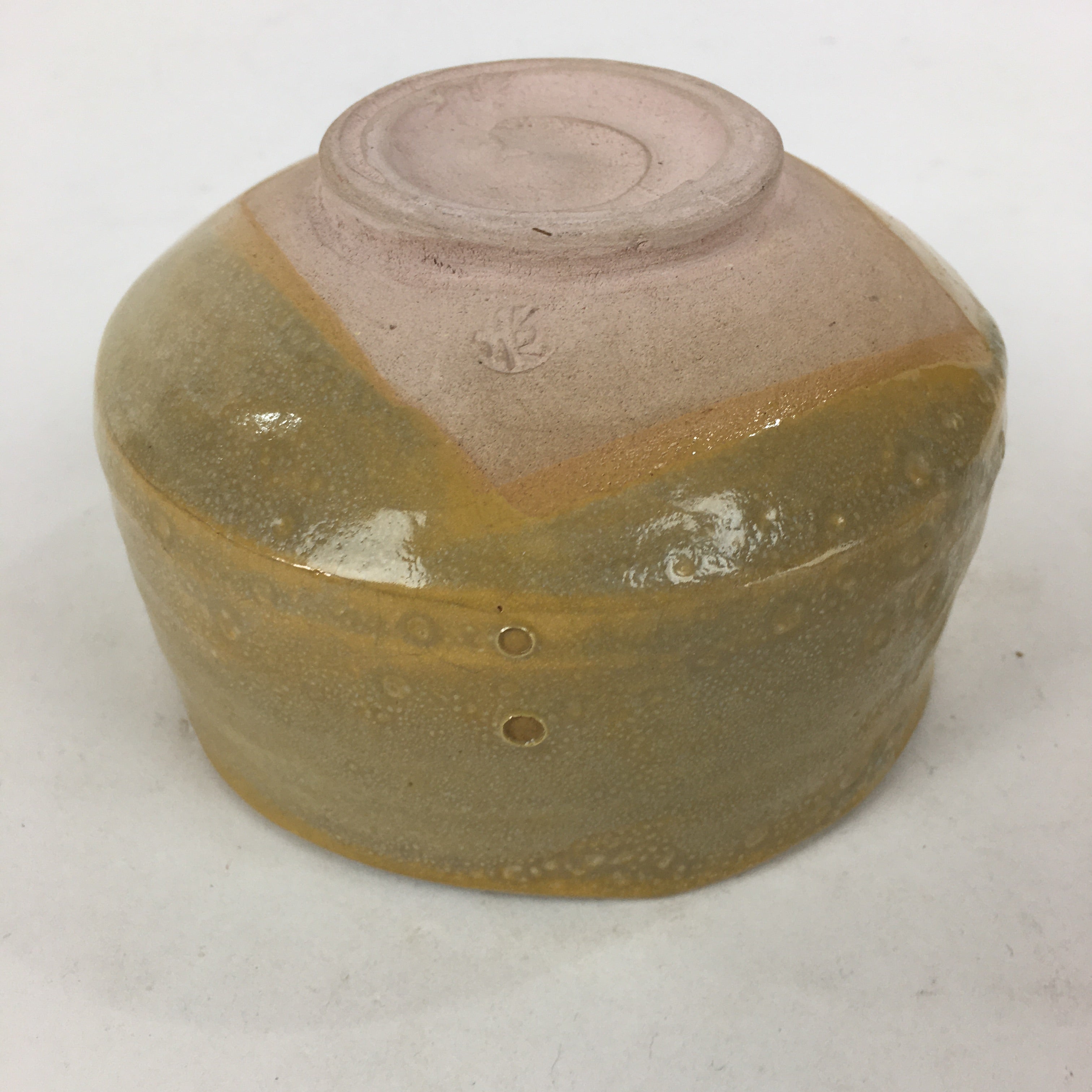 Japanese Ceramic Seto Ware Tea Ceremony Green Tea Bowl Vtg Chawan GTB869
