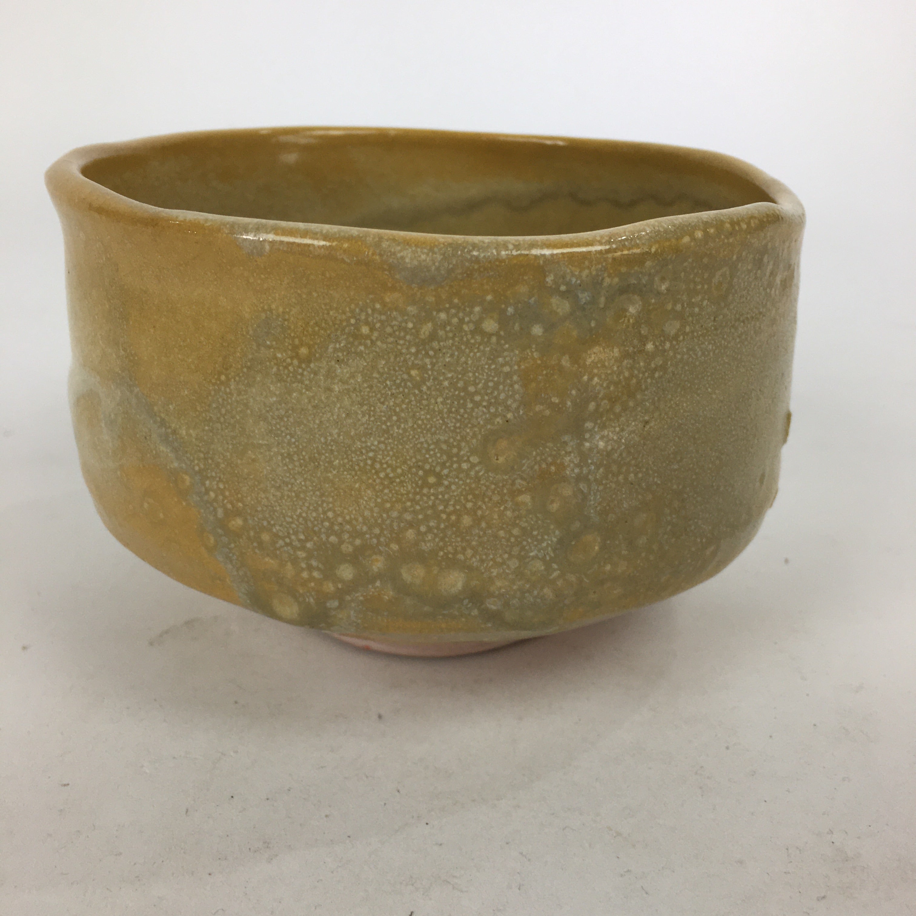 Japanese Ceramic Seto Ware Tea Ceremony Green Tea Bowl Vtg Chawan GTB869
