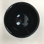 Japanese Ceramic Seto ware Tea Ceremony Bowl Vtg Chawan Black Pottery GTB752