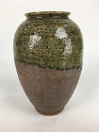 Japanese Ceramic Shigaraki Ware Flower Vase Vtg Kabin Ikebana Arrangement FV972